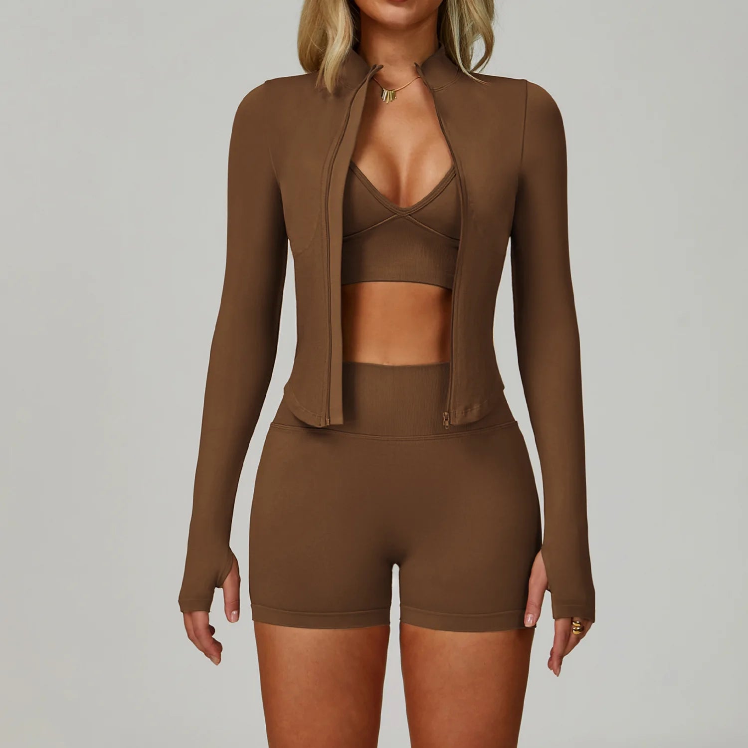 Seamless Sports Set Women'S Fitness 2/3PCS Yoga Suit Sportswear Running Bra Workout Scrunch Butt Leggings Gym Athletic Wear