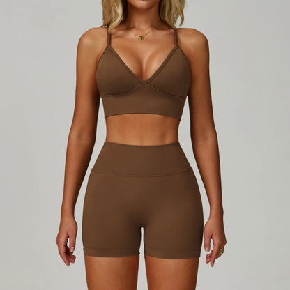 Seamless Sports Set Women'S Fitness 2/3PCS Yoga Suit Sportswear Running Bra Workout Scrunch Butt Leggings Gym Athletic Wear